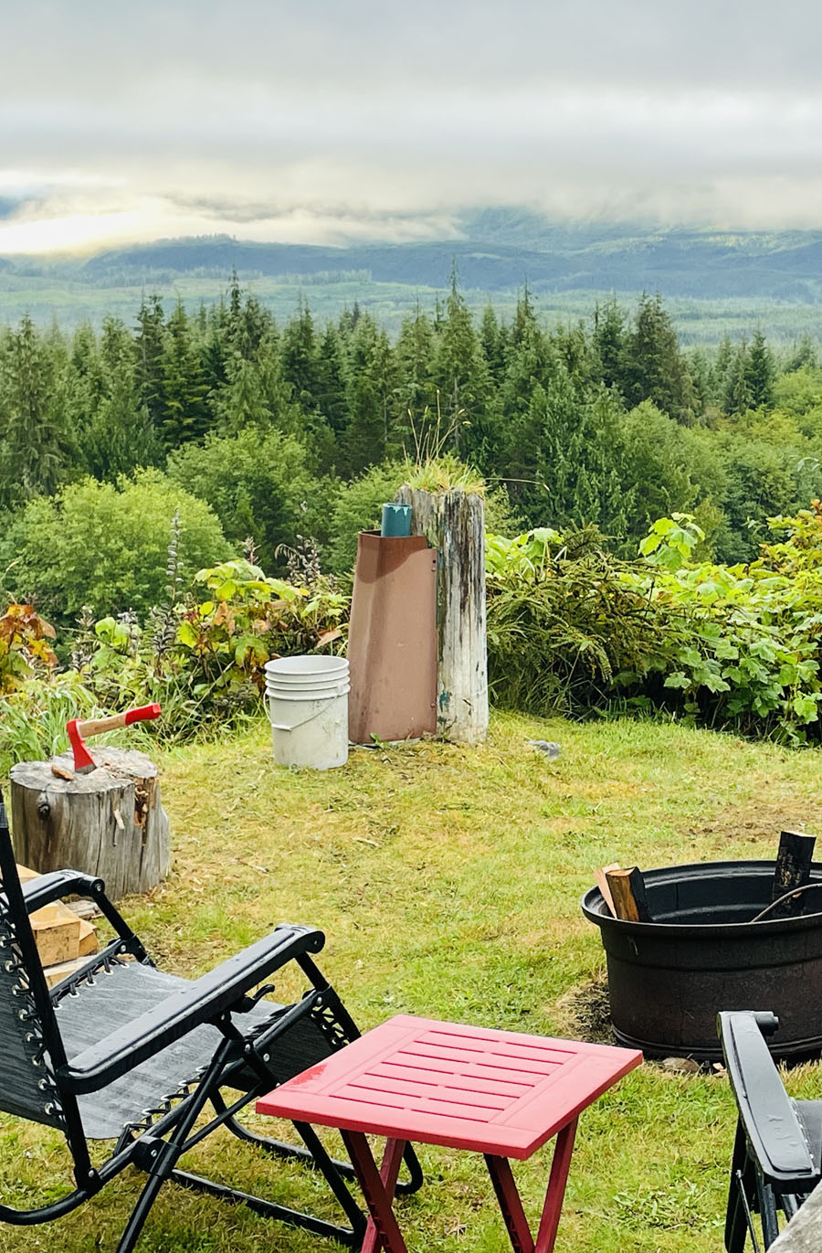 View from RV Sites near Port Hardy at Seven Hills Golf & Country Club, Northern Vancouver Island