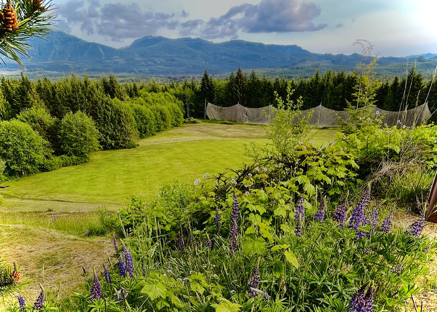 Driving Range at Northern Vancouver Island golf course Seven Hills