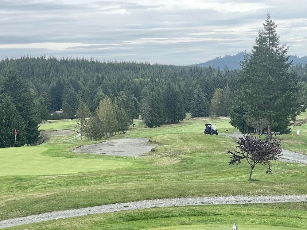 Golf course view of Seven Hills near Port Alice Vancouver Island