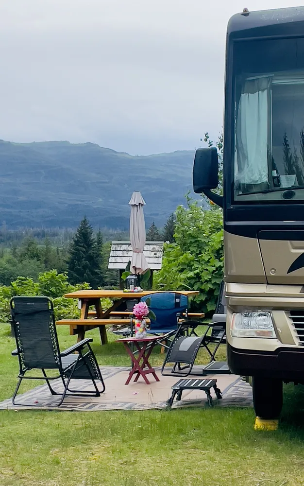RV park campsite at Seven Hills Golf Course Port Hardy Port McNeill
