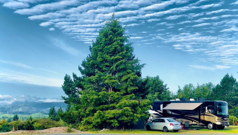 Image of RV park campsite at Seven Hills Golf Course Port Hardy Port McNeill